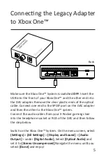 Preview for 5 page of X Rocker Legacy Adapter Manual