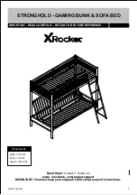 Preview for 1 page of X Rocker STRONGHOLD 2020148 Manual