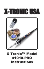 Предварительный просмотр 1 страницы X-Tronic 1010-PRO Instructions Manual