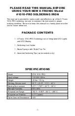 Preview for 3 page of X-Tronic 1010-PRO Instructions Manual