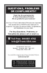 Preview for 8 page of X-Tronic 1010-PRO Instructions Manual