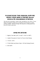 Preview for 3 page of X-Tronic 3030-XTS Instructions Manual