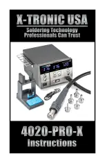 Предварительный просмотр 1 страницы X-Tronic 4020-PRO-X Instructions Manual