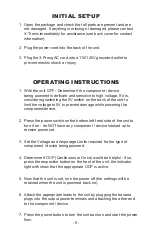 Preview for 11 page of X-Tronic PX-70 Instructions Manual