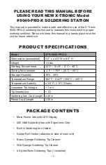 Preview for 3 page of X-Tronix XTR-9040-PRO-X Instructions Manual