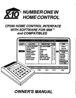 Preview for 1 page of X10 CP290 Owner'S Manual