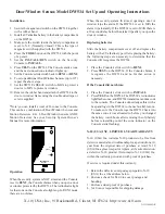 X10 DW534 Operating Instructions предпросмотр