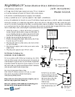 Предварительный просмотр 1 страницы X10 NightWatch SC21A Install Manual