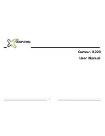 Preview for 1 page of X2 Computing Carbon X220 User Manual