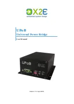 Предварительный просмотр 1 страницы X2E UPoB User Manual