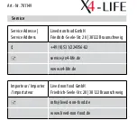 Preview for 5 page of X4-Life 701149 User Manual