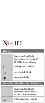 Предварительный просмотр 6 страницы X4-Life 701646 User Manual