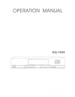 X4-TECH EQ-1000 Operation Manual preview