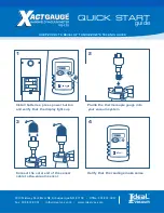 Предварительный просмотр 1 страницы Xact Gauge XG-110 Quick Start Manual