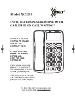 Preview for 1 page of Xact XC1255 Owner'S Manual Installation And Operating Instructions