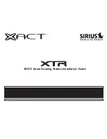 Предварительный просмотр 1 страницы Xact XTR XS072 Installation Manual