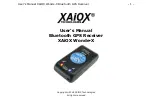 Preview for 1 page of XAiOX Wonde-X User Manual