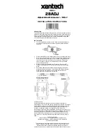 Preview for 1 page of Xantech 28ADJ Installation Instructions