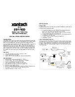 Предварительный просмотр 1 страницы Xantech 29110D Installation Instructions