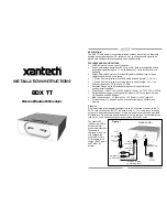 Xantech BDX TT Installation Instructions предпросмотр