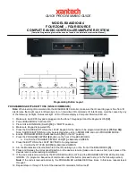 Preview for 1 page of Xantech BXAUDIO4X4 Quick Programming Manual
