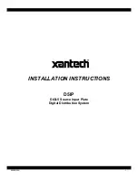 Xantech D5IP Installation Instructions Manual предпросмотр