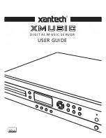 Preview for 1 page of Xantech Digital Music Server XMusic User Manual