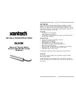 Xantech Dinky Link DL85K Installation Instructions Manual предпросмотр