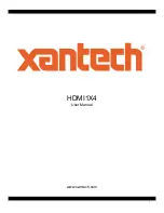 Xantech HDMI1X4 User Manual preview