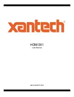 Xantech HDMI3X1 User Manual preview