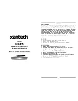 Xantech HL85 Installation Instructions preview