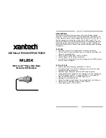 Preview for 1 page of Xantech ML25K Installation Instructions Manual