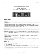 Preview for 1 page of Xantech MRC44CB1 Installation Instructions