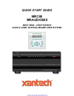 Xantech MRC88 Quick Start Manual preview