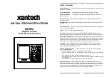 Xantech MRKP2 Installation Instructions Manual preview