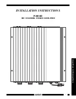 Xantech PA640 Installation Instructions Manual preview