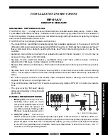 Preview for 1 page of Xantech RP41AV Installation Instructions Manual