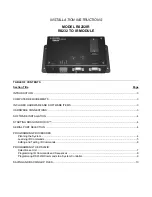 Preview for 1 page of Xantech RS232IR Installation Instructions Manual