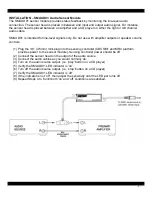 Предварительный просмотр 3 страницы Xantech SMAUD01 Installation Instructions Manual