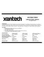 Xantech XC65C Instructions Manual preview