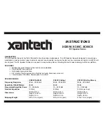 Предварительный просмотр 1 страницы Xantech XC65W Instructions Manual