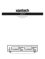 Preview for 1 page of Xantech XDT77 Owner'S Manual