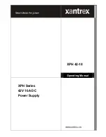 Xantrex 42V 10A Operating Manual preview