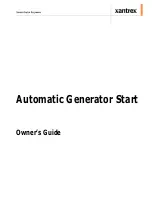 Preview for 3 page of Xantrex Automatic Generator Owner'S Manual