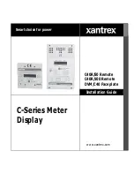 Предварительный просмотр 1 страницы Xantrex C40R/100 Remote Installation Manual
