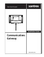 Preview for 1 page of Xantrex Communications gateway Installation Manual