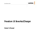 Preview for 3 page of Xantrex Freedom 10 Owner'S Manual