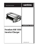 Xantrex FREEDOM HW 1000 Installation Manual preview