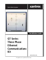 Предварительный просмотр 1 страницы Xantrex GT Series Three Phase Ethernet Communications... Installation Manual