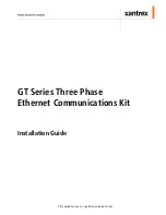 Preview for 3 page of Xantrex GT Series Three Phase Ethernet Communications... Installation Manual